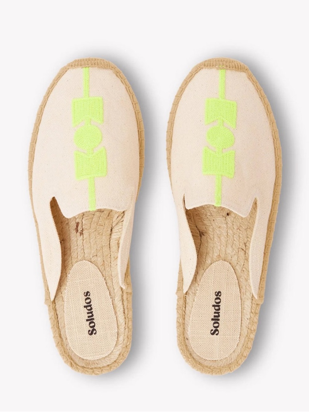 Soludos x Molyan Neon Smoking Mule Espadrilles NEW